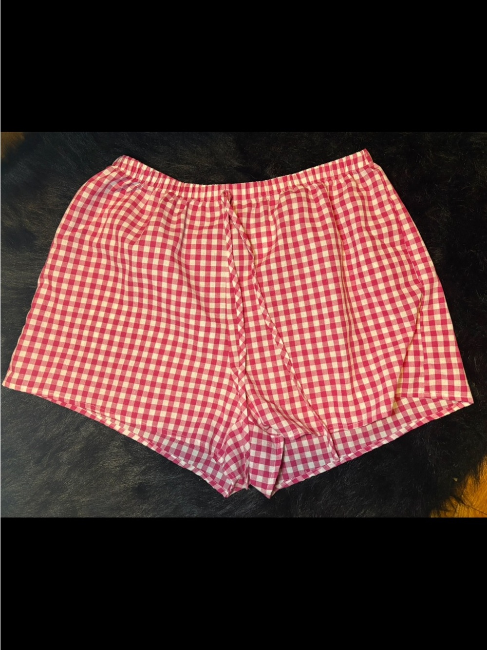 Gingham Women’s Shorts - Elastic Waist